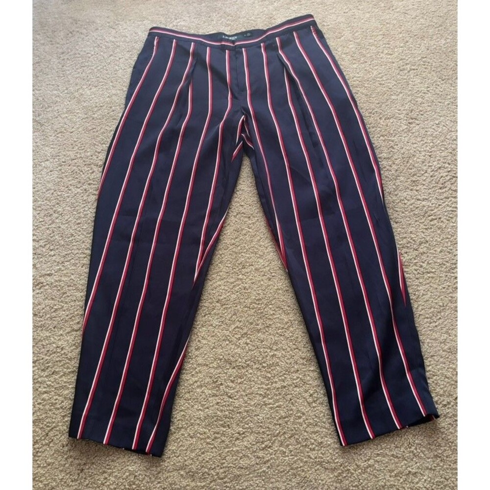 Lauren Ralph Lauren Pants Womens Dress Pants Stripes Navy Red Sz 6